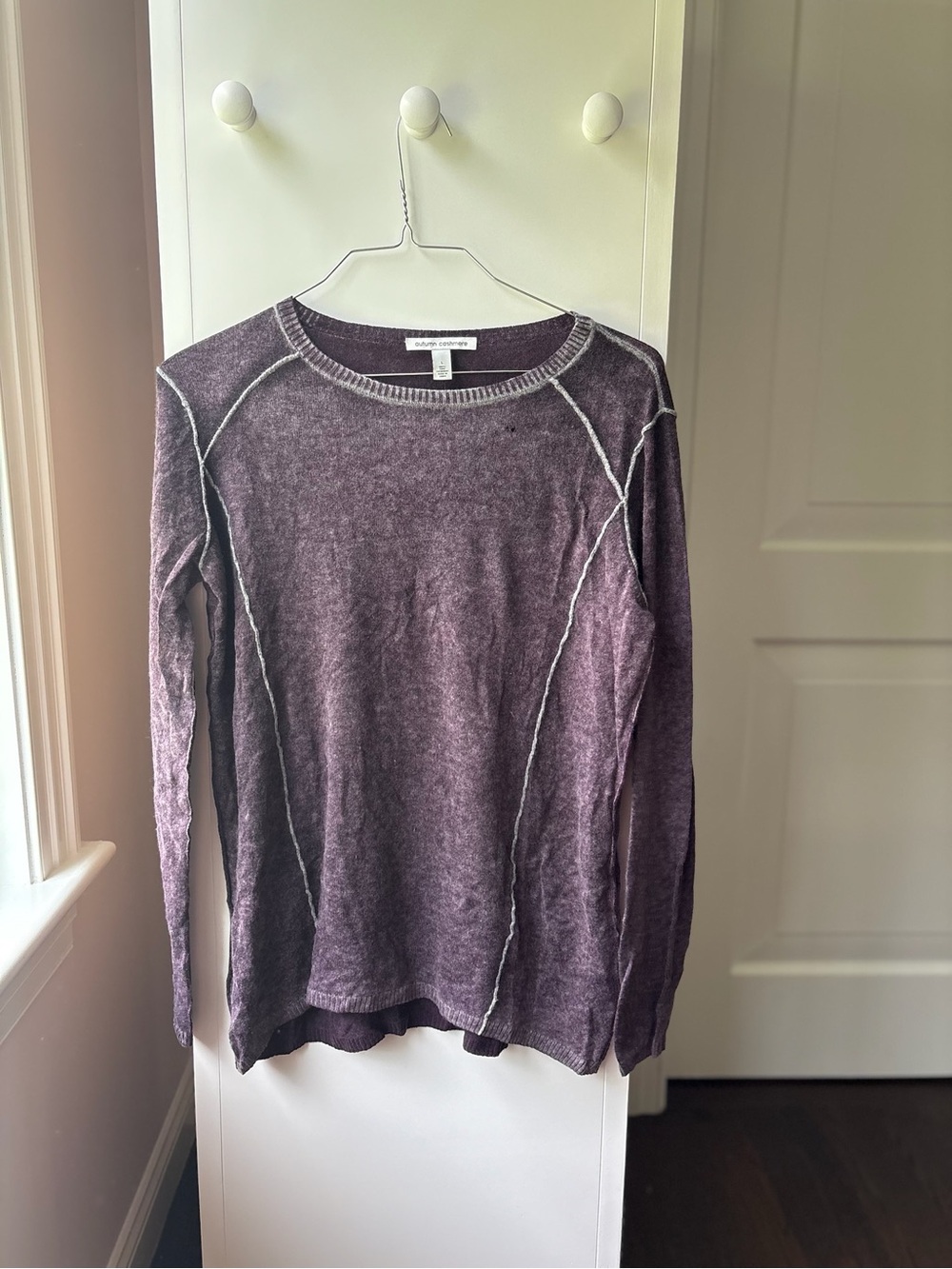 Autumn Cashmere Women’s Plum Crewneck Sweater